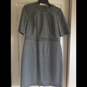 Banana Republic short sleeve gingham dress s14